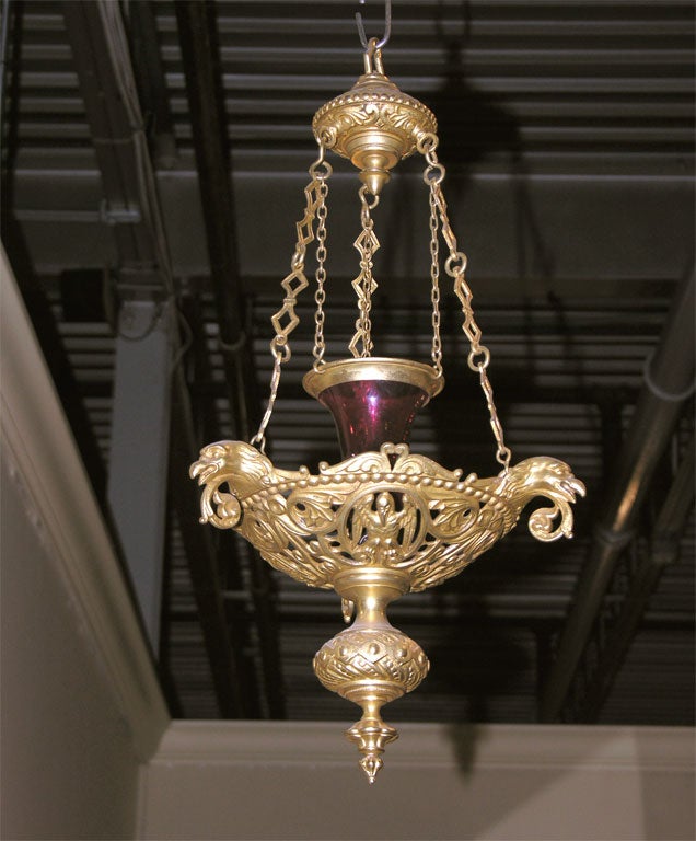 Napoleon III Gilt Bronze Lantern 1