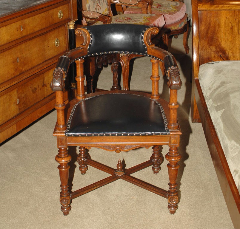 Gothic Revival Desk Chair