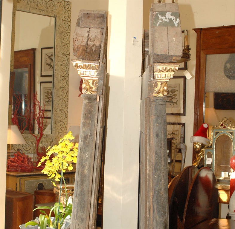 Enormous Painted and Gilt Mirror 2