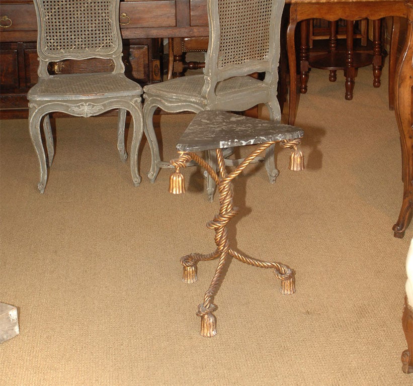 Gilt "Rope" Table