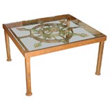 Wrought Iron Painted Panel / Table