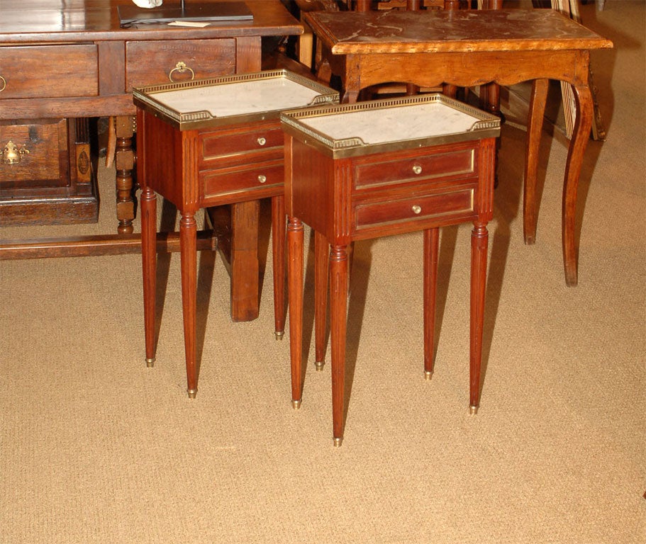 Pair of Small Two Drawer Tables