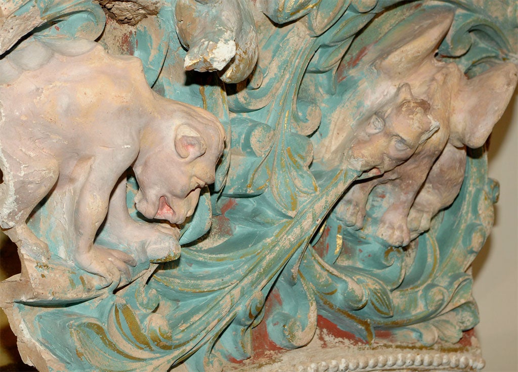 18th Century and Earlier Gothic Revival Terra Cotta Fragment