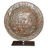 Renaissance Revival Iron Shield  on a custom stand