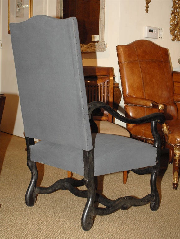 Pair of Ebonized Armchairs 1