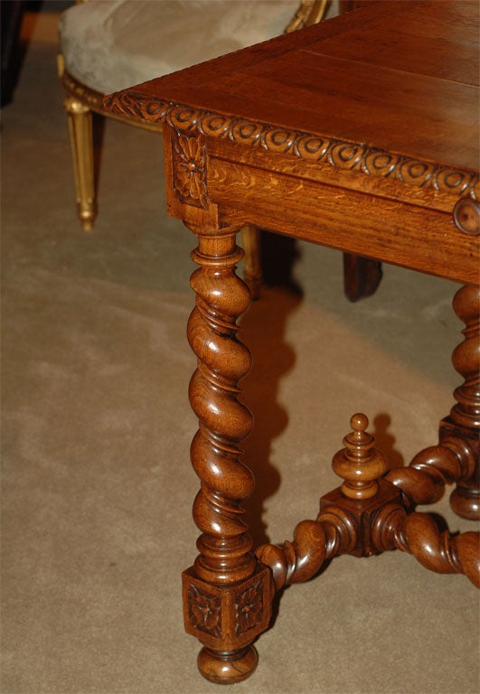Belgian Baroque Oak Table