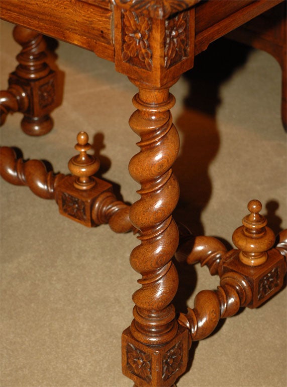 19th Century Baroque Oak Table