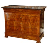 Exceptional Burled Walnut Commode