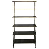 Six tiered faux bamboo etagere