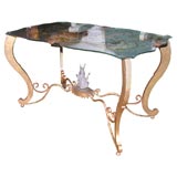 French Louis XV style mirrored coffee table