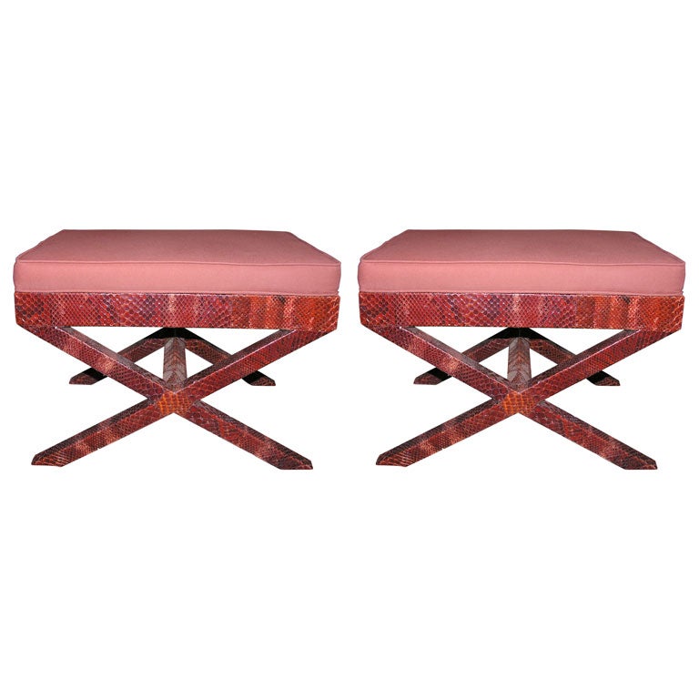 Pair of Vintage Stools For Sale
