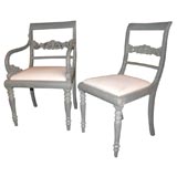 Antique Painted Dining Chairs