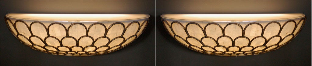 Set of  Henredon  Demilune Wall Consoles