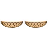 Set of  Henredon  Demilune Wall Consoles