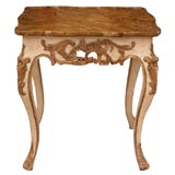 Painted center console table