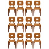 Set of 12 dining chairs Attributed to Robsjohn-Gibbings
