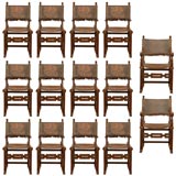 Set of 14 Italian Dining Chairs