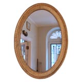 George III Giltwood Oval Mirror