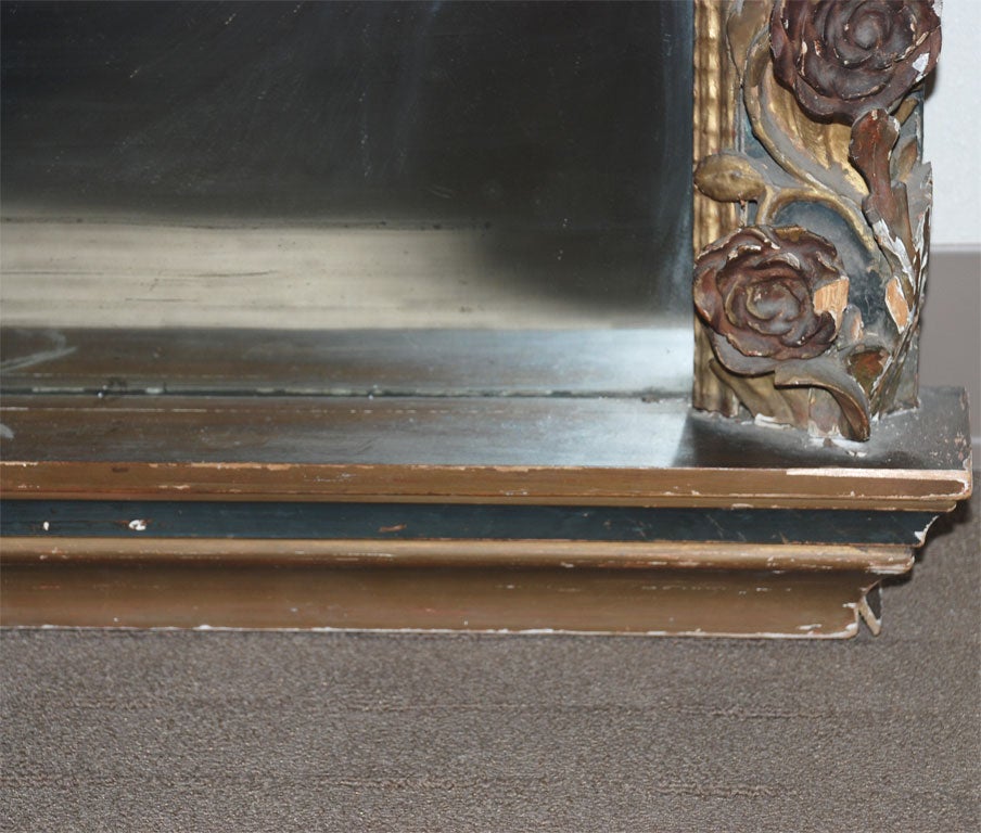 19th Century Arched Top Giltwood Mirror 2