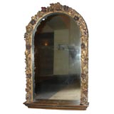 19th Century Arched Top Giltwood Mirror