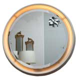 Backlit Lacquered Mirror in the Manner of Arredoluce