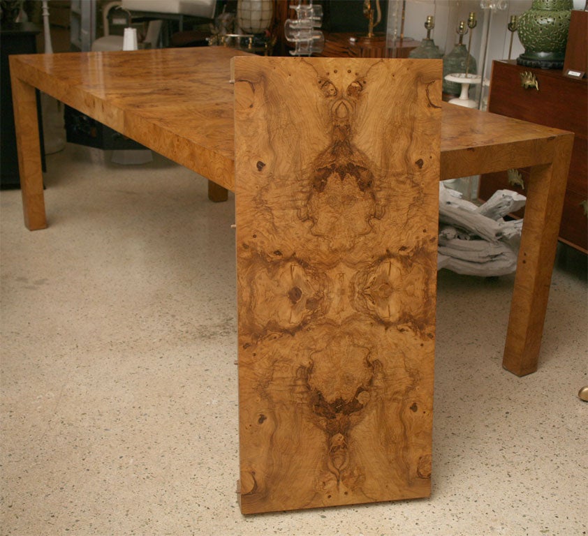 Milo Baughman Burlwood Dining Table 3