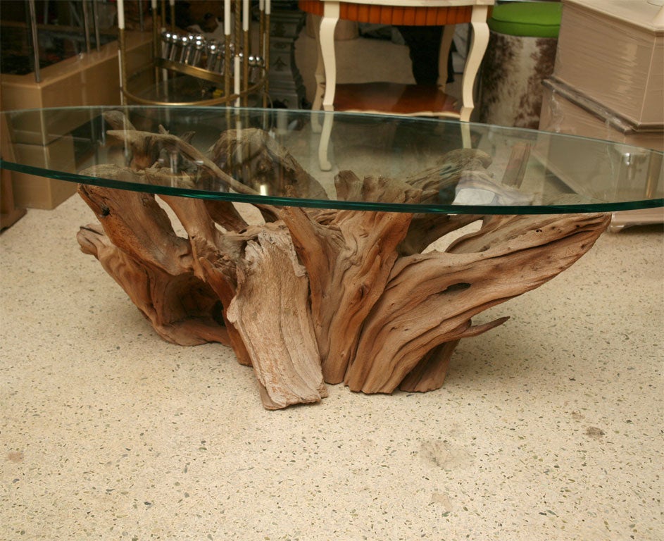 Weathered Vintage Driftwood Coffee Table 2