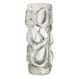 Modernist Sculpted Glass Vase