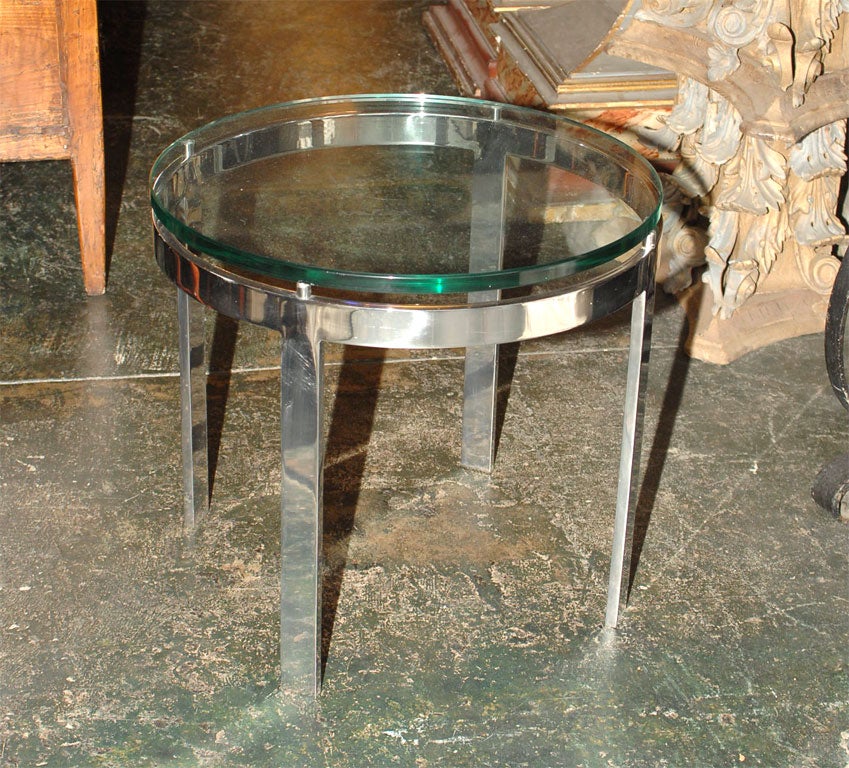 1960's/70's Round Chrome Tables