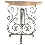 Tall Wrought Iron Console Table