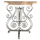 Tall Wrought Iron Console Table