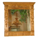 Early 18th Century Period Walnut Baroque Hand Carved Frame