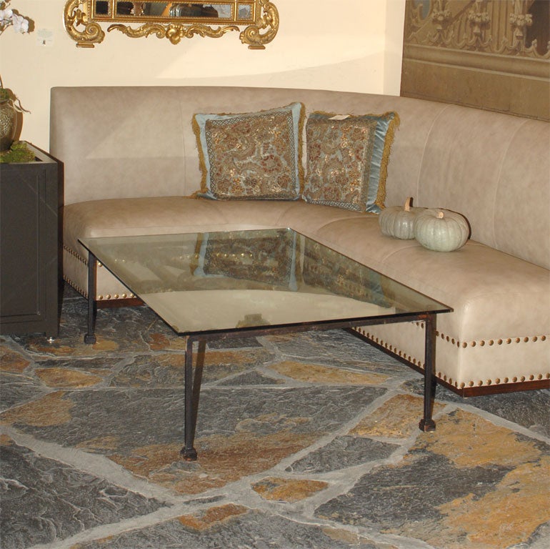 Iron Neo-Classical Balcony Fragment Table