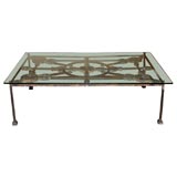 Iron Neo-Classical Balcony Fragment Table