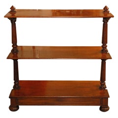 Mid 19th Century Mahogany Three-Tiered Butler's Trolley