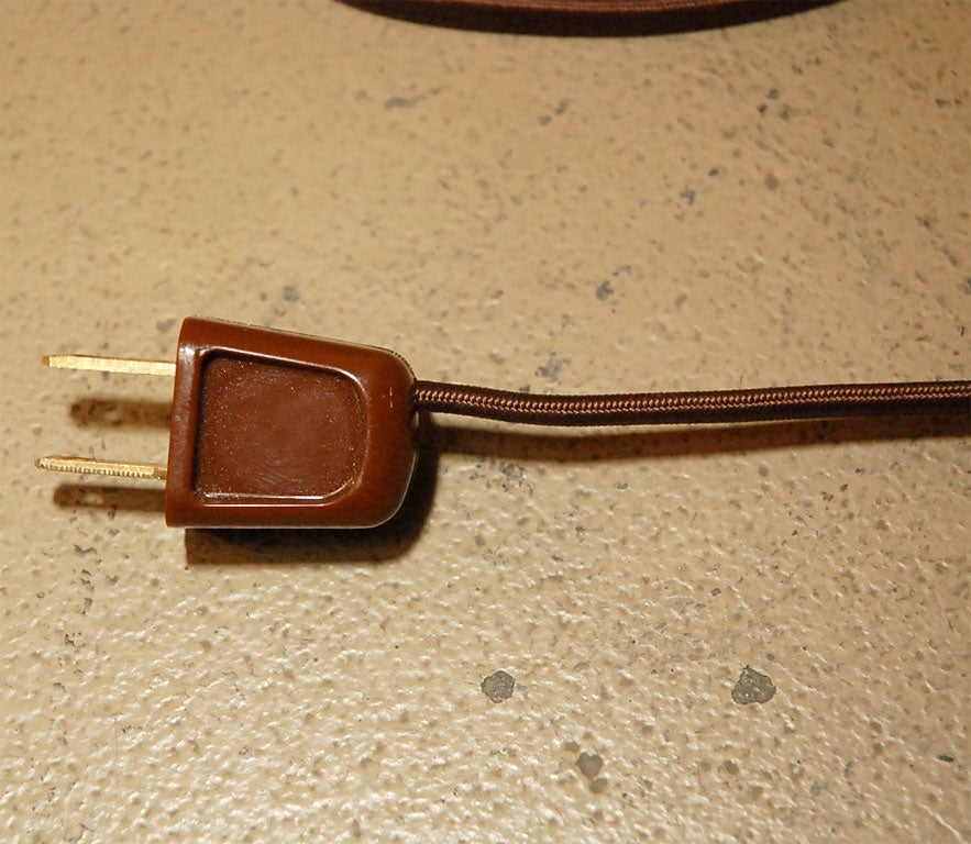 Pair of Hand-Painted Moderator Lamps