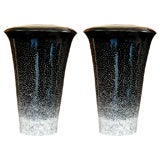 Pair of vases in the style of Dunand