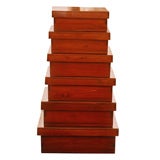 Set of 6 stacking boxes