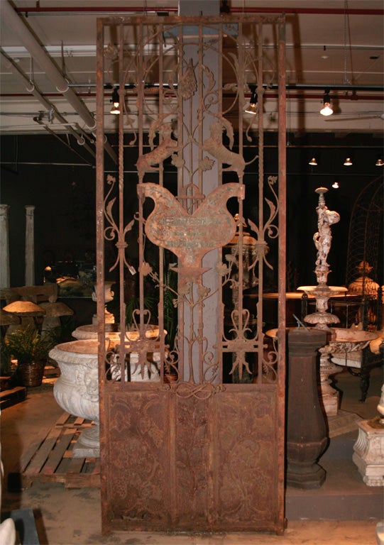 French wrought iron door