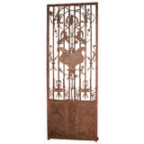 Antique French wrought iron door