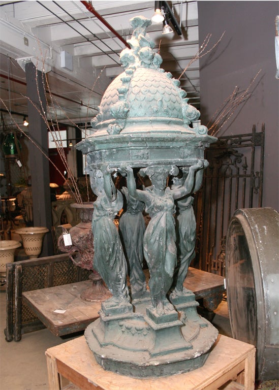 Early 20th century life size  model of the Wallace Fountain For Sale 4