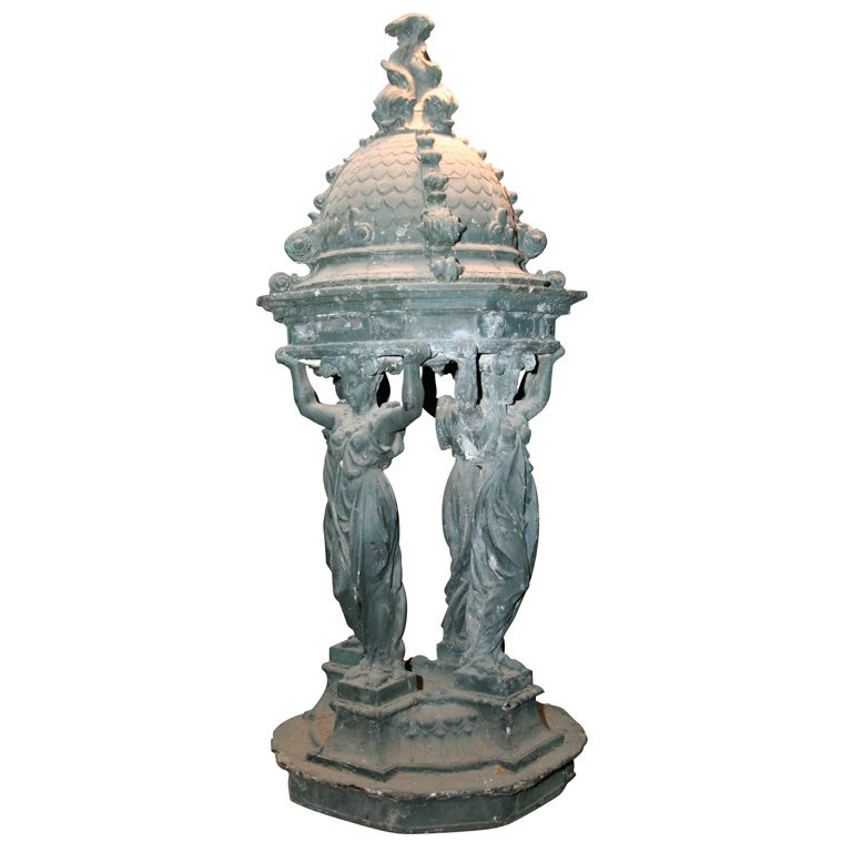 Early 20th century life size  model of the Wallace Fountain For Sale