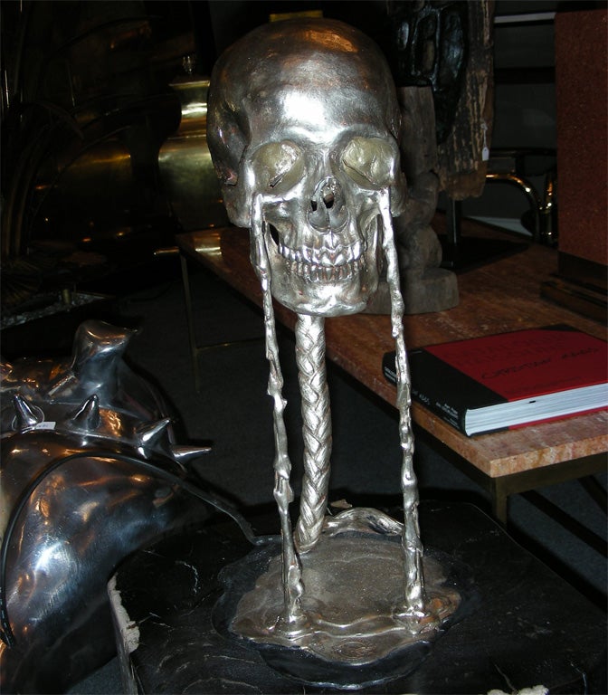 Contemporary Bronze Sculpture-Lamp by Christian Maas
