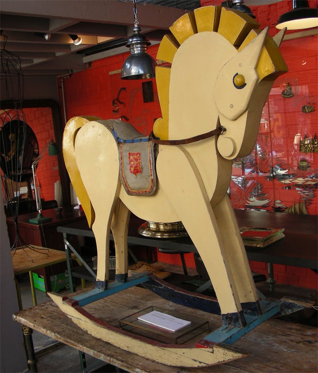 French 1950s Rocking-Horse from the Champs Elysées Merry-go-Round For Sale