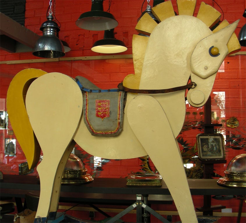 Mid-20th Century 1950s Rocking-Horse from the Champs Elysées Merry-go-Round For Sale