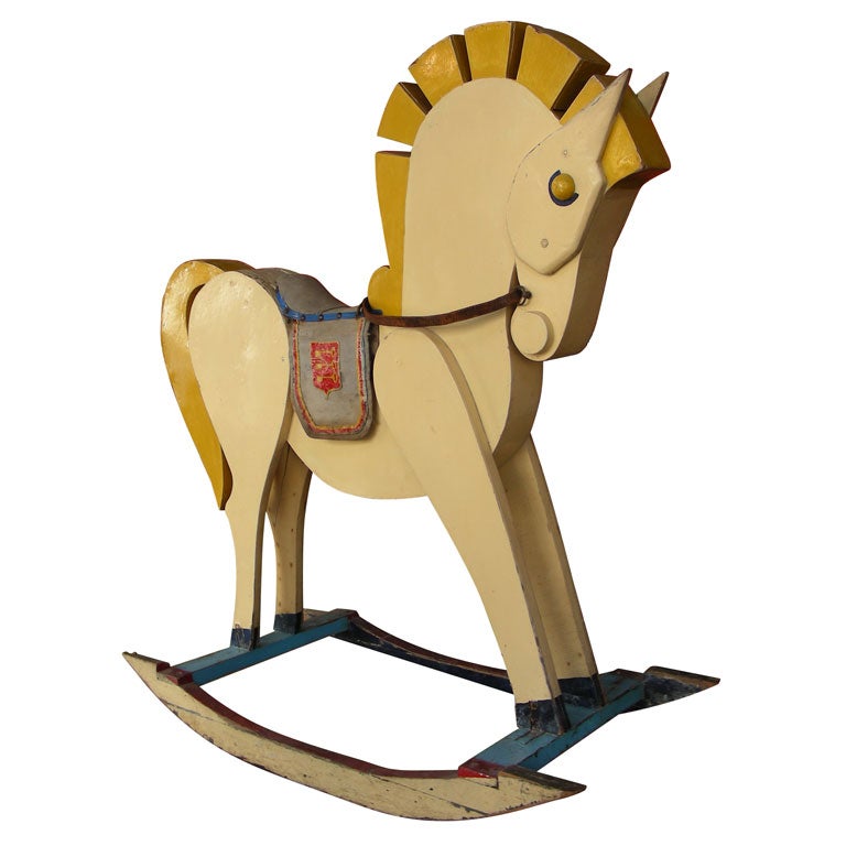 1950s Rocking-Horse from the Champs Elysées Merry-go-Round For Sale