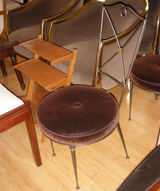 French Four 1940s Chairs by Raymond Subes For Sale