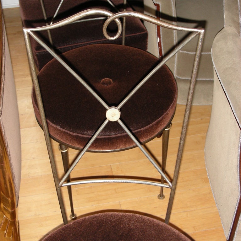 Four 1940s Chairs by Raymond Subes In Excellent Condition For Sale In Paris, ile de france