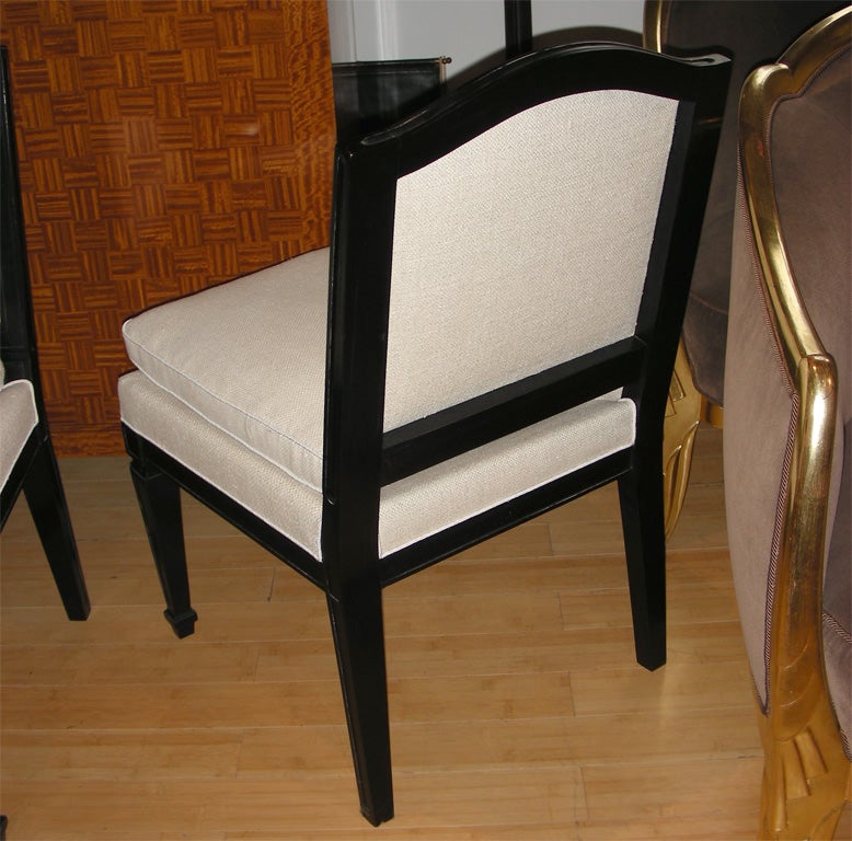 Fabric Two 1935 Easy Chairs in the Style of Jean-Michel Frank For Sale