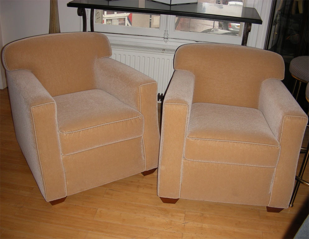 Two 1930s Armchairs Attributed to Dominique